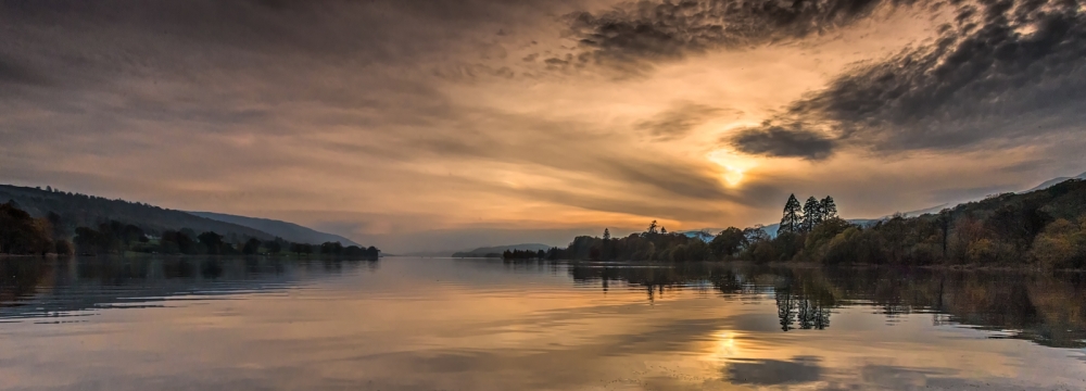 Sunset over Coniston Water